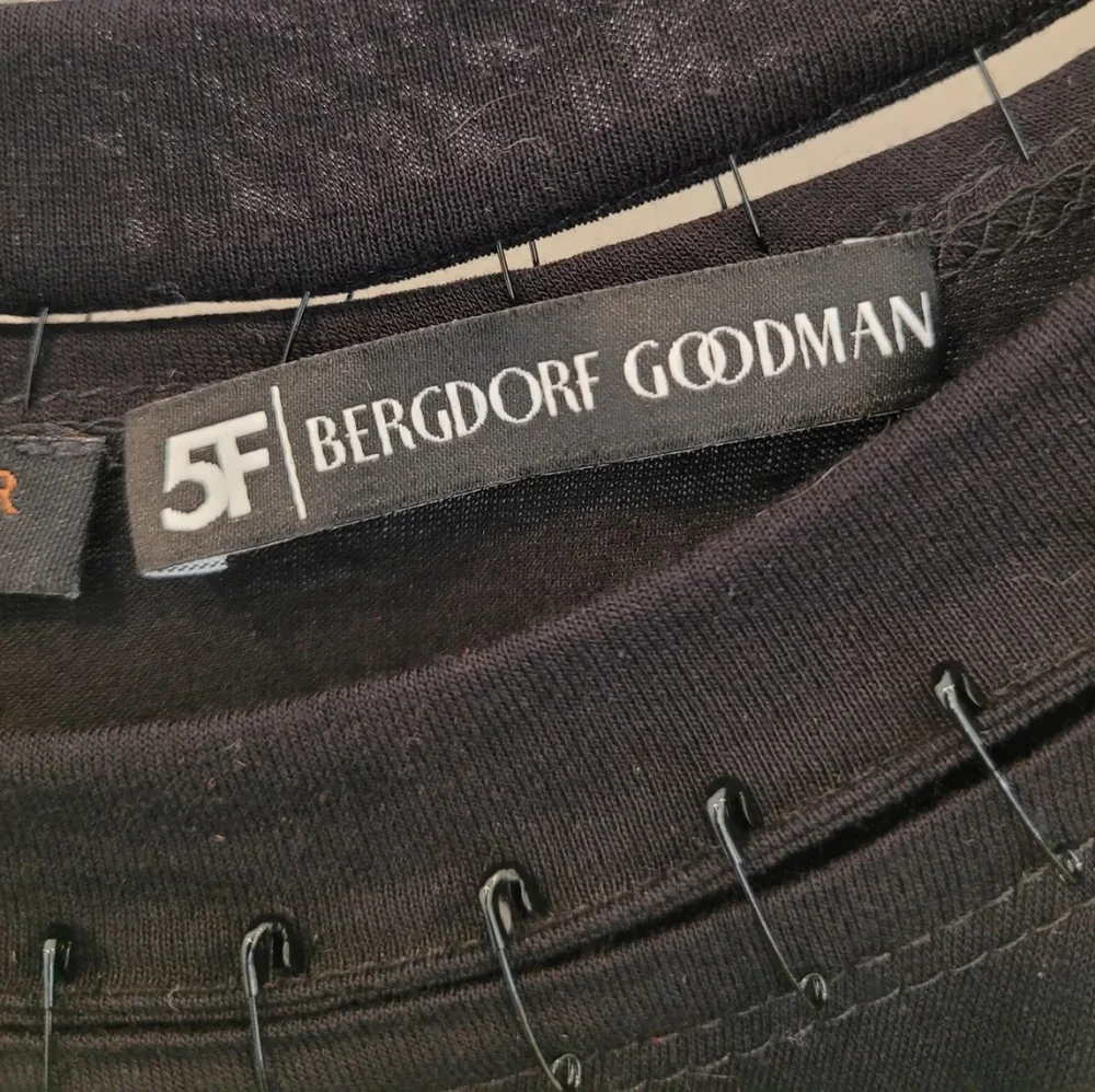 Bergdorf Goodman Loungewear Set Black W/ Safety Pin Detail Size S Grunge…